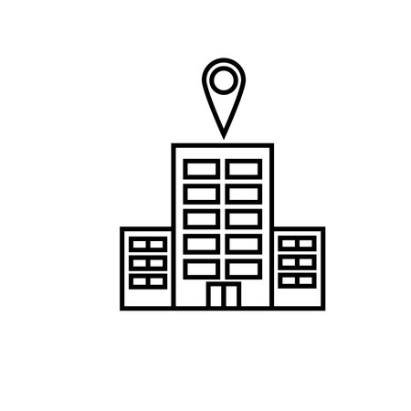 hotel iconのイラスト素材