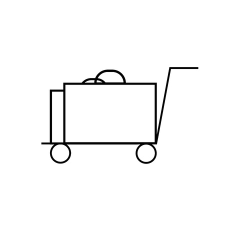 luggage iconのイラスト素材