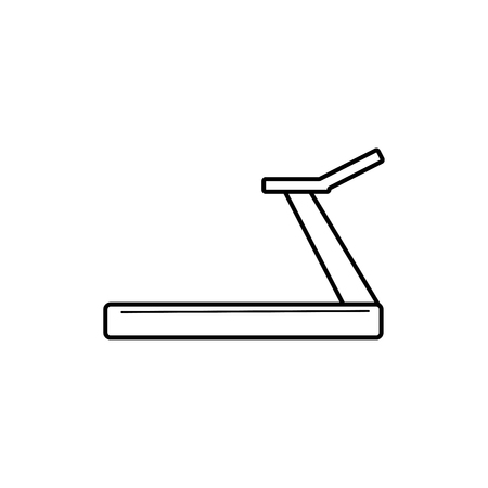 running treadmill linear vectoriconのイラスト素材