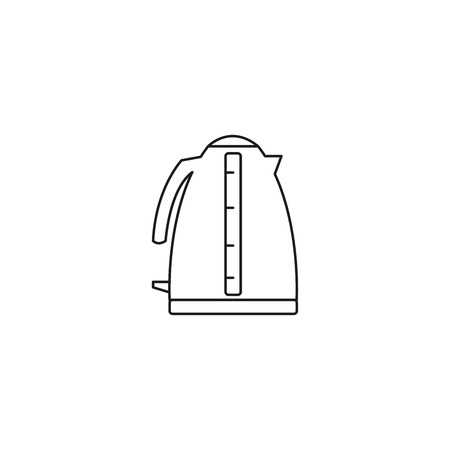 kettle simple line vector web graphic iconのイラスト素材