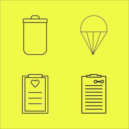 Essential linear icon setのイラスト素材