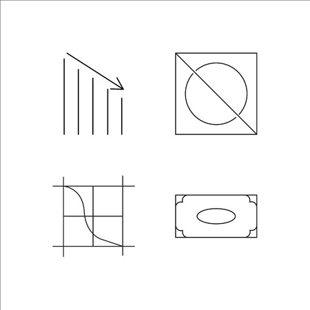 Business simple linear icon set.Simple outline icons illustration.のイラスト素材