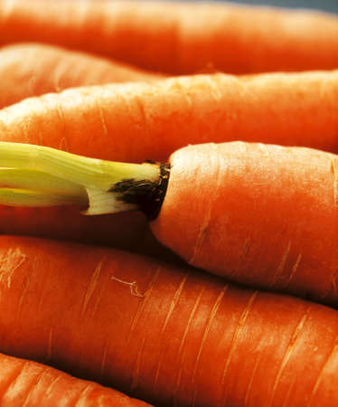 The close up of carrotsの写真素材