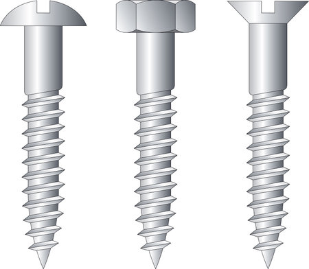 Vector illustration of screwsのイラスト素材