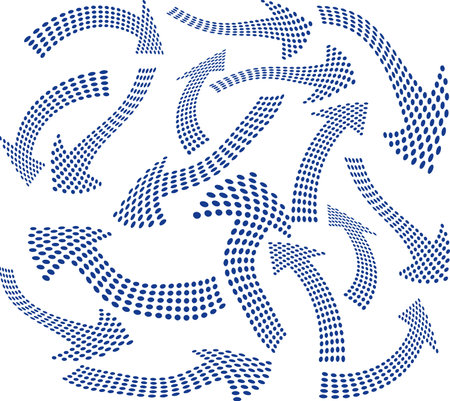 Chaotic arrow backgroundのイラスト素材