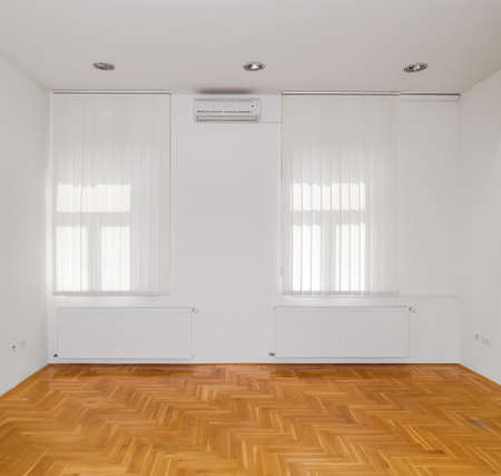 Empty White Apartment for Rentの写真素材