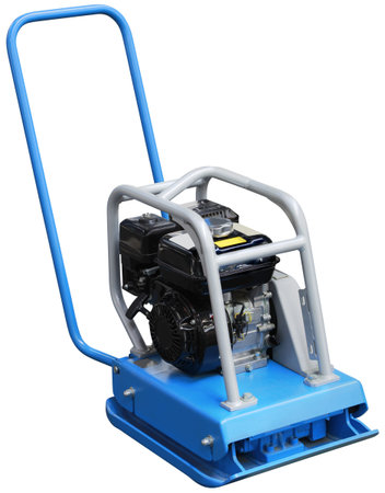 Vibrating Compactor Machine Isolated with Clipping Path