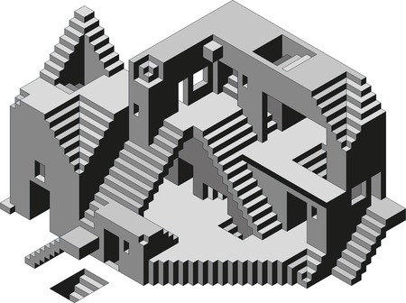 Abstract Confusion Observatory Buildingのイラスト素材