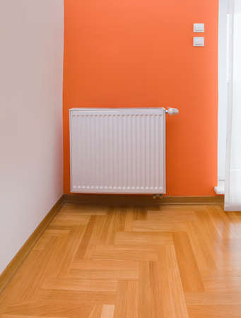 Room Detail with Thermal Radiator Heaterの写真素材