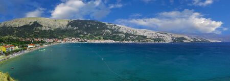Famous Baska Beach Krk Island Croatiaのeditorial素材