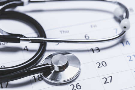 Stethoscopes and Calendarsの写真素材