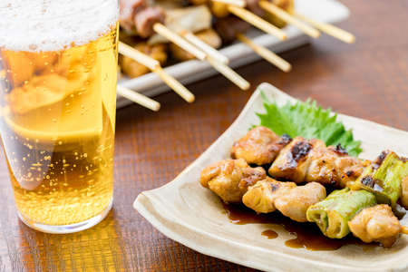 Yakitori Beer Snacksの写真素材