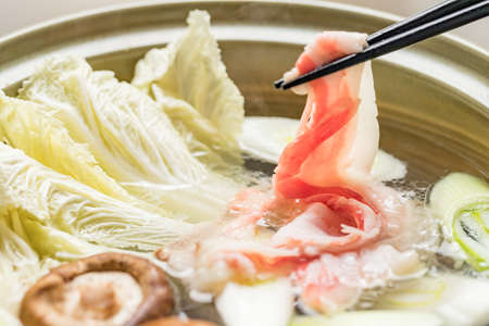 Iberico Pork Shabu Shabuの写真素材