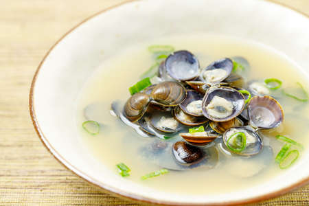 Clam miso soupの写真素材