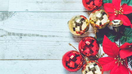 Christmas materialsの写真素材