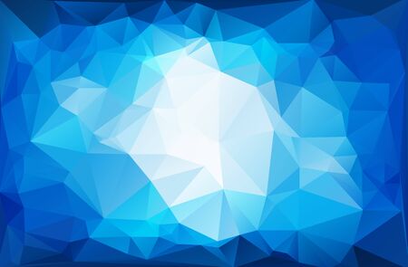 Blue White  Polygonal Mosaic Background, Vector illustration,  Creative  Business Design Templatesのイラスト素材