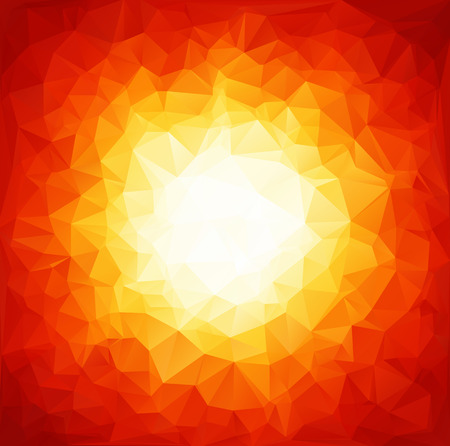 Orange Polygonal Mosaic Background, Creative Design Templatesのイラスト素材
