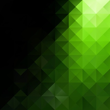Green Grid Mosaic Background, Creative Design Templates