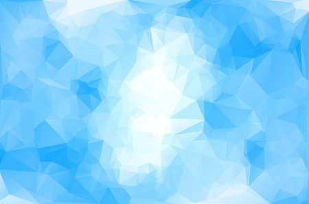 Blue Polygonal Mosaic Background, Creative Design Templates