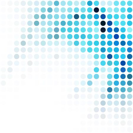 Blue Random Dots Background, Creative Design Templatesのイラスト素材