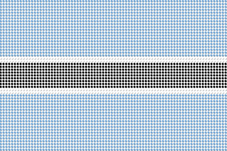 Botswana Flag Dot Vectorのイラスト素材