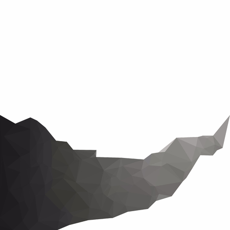 Black Polygonal Mosaic Background, Creative Design Templatesのイラスト素材