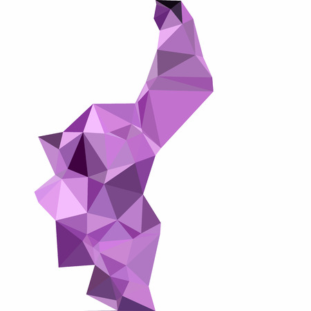 Purple Polygonal Mosaic Background, Creative Design Templatesのイラスト素材