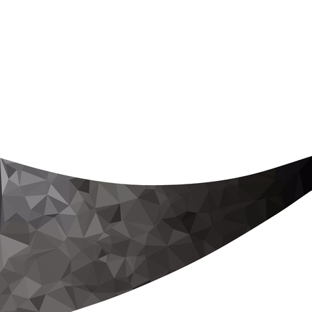 Black Polygonal Mosaic Background, Creative Design Templatesのイラスト素材