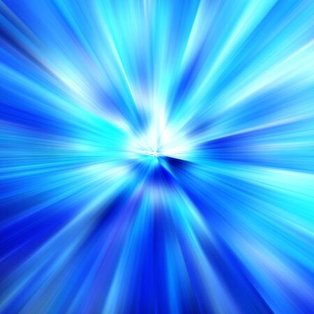 Blue Abstract Zoom Motion backgroundの写真素材