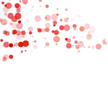 Bubbles Circle Dots Unique Red Bright Vector Backgroundのイラスト素材