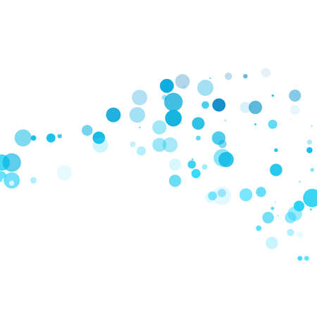 Bubbles Circle Dots Unique Blue Bright Vector Backgroundのイラスト素材