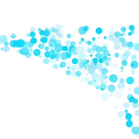 Bubbles Circle Dots Unique Blue Bright Vector Backgroundのイラスト素材