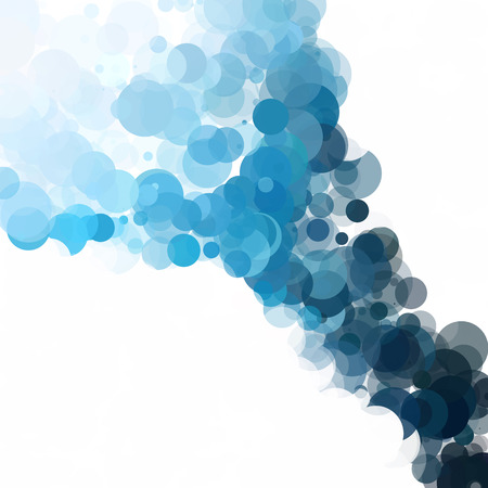 Bubbles Circle Dots Unique Blue Bright Vector Backgroundのイラスト素材