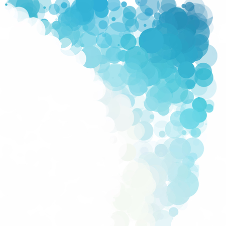 Bubbles Circle Dots Unique Blue Bright Vector Backgroundのイラスト素材