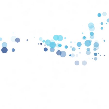 Bubbles Circle Dots Unique Blue Bright Vector Backgroundのイラスト素材