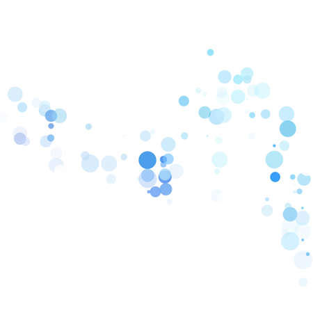 Bubbles Circle Dots Unique Blue Bright Vector Backgroundのイラスト素材