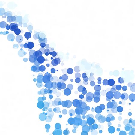 Bubbles Circle Dots Unique Blue Bright Vector Backgroundのイラスト素材