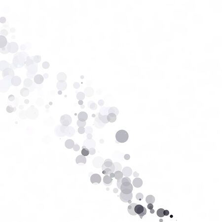 Bubbles Circle Dots Unique Gray White Bright Vector Backgroundのイラスト素材