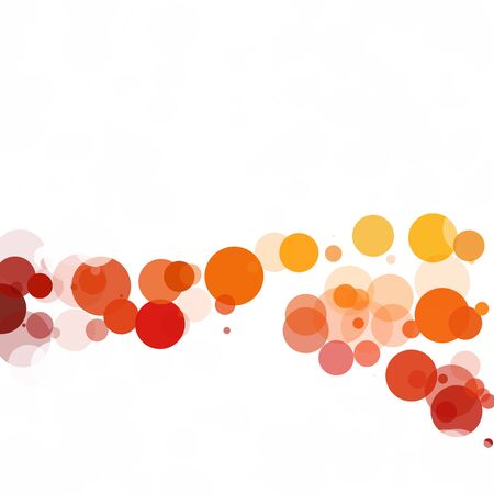 Bubbles Circle Dots Unique Orange Bright Vector Backgroundのイラスト素材