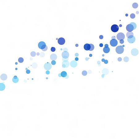 Bubbles Circle Dots Unique Blue Bright Vector Backgroundのイラスト素材