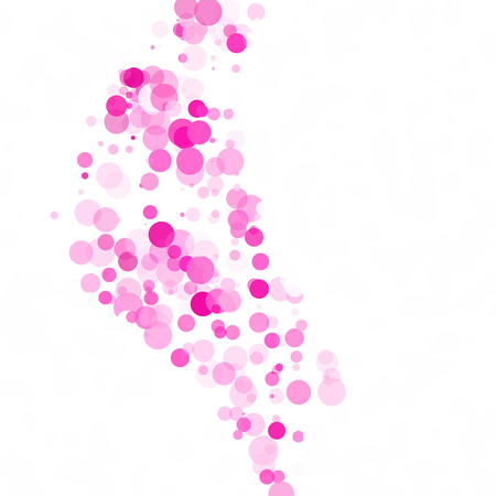 Bubbles Circle Dots Unique Pink Bright Vector Backgroundのイラスト素材