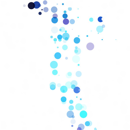 Bubbles Circle Dots Unique Blue Bright Vector Backgroundのイラスト素材