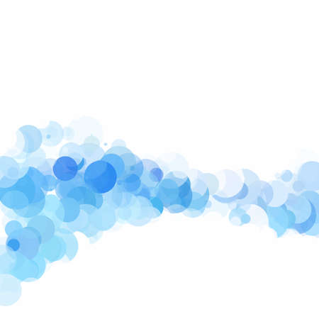 Bubbles Circle Dots Unique Blue Bright Vector Backgroundのイラスト素材