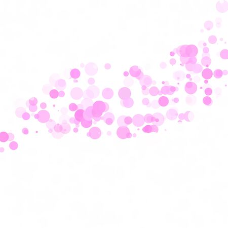 Bubbles Circle Dots Unique Pink Bright Vector Backgroundのイラスト素材