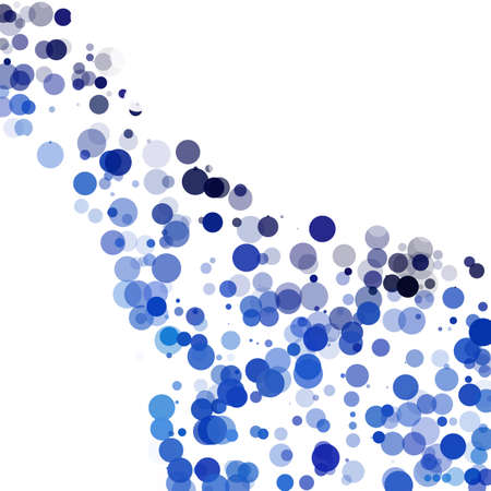 Bubbles Circle Dots Unique Blue Bright Vector Backgroundのイラスト素材