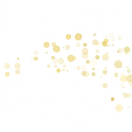 Bubbles Circle Dots Unique Yellow Bright Vector Backgroundのイラスト素材