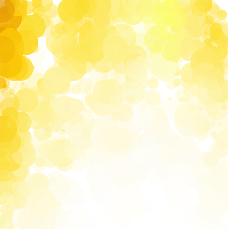 Bubbles Unique Yellow Bright Vector Backgroundのイラスト素材