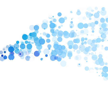 Bubbles Circle Dots Unique Blue Bright Vector Backgroundのイラスト素材