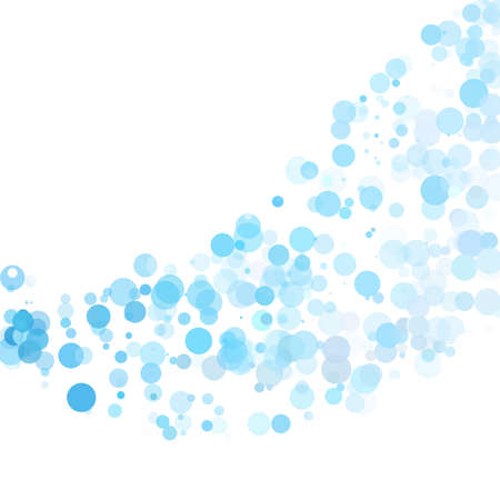 Bubbles Circle Dots Unique Blue Bright Vector Backgroundのイラスト素材