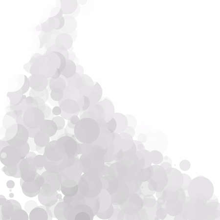 Bubbles Circle Dots Unique Gray White Bright Vector Backgroundのイラスト素材